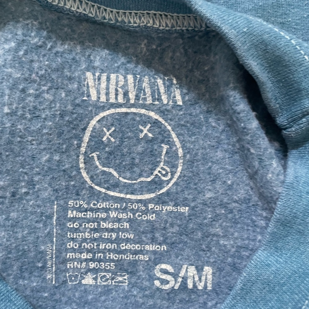 Urban Outfitters NIRVANA Multicolor Graphic Crewneck Sweater - Picture 4 of 4